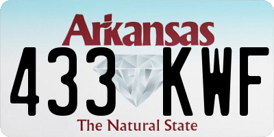 AR license plate 433KWF