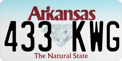 AR license plate 433KWG