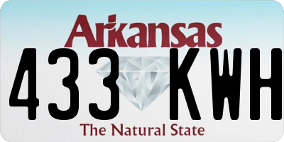 AR license plate 433KWH