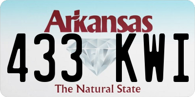 AR license plate 433KWI