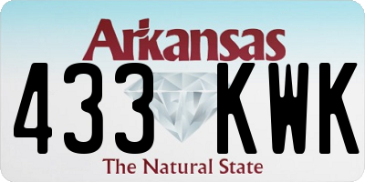 AR license plate 433KWK