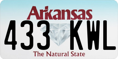 AR license plate 433KWL