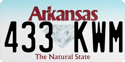 AR license plate 433KWM