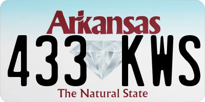 AR license plate 433KWS