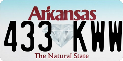 AR license plate 433KWW