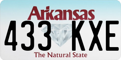 AR license plate 433KXE