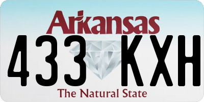 AR license plate 433KXH