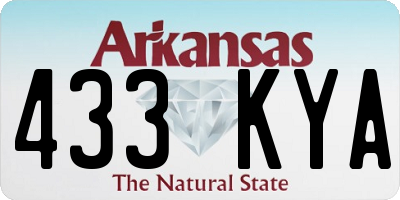 AR license plate 433KYA