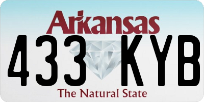 AR license plate 433KYB