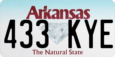 AR license plate 433KYE