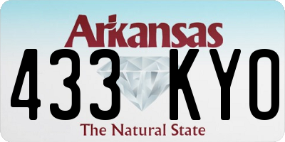 AR license plate 433KYO