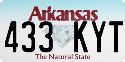 AR license plate 433KYT