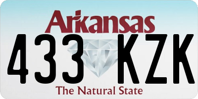 AR license plate 433KZK