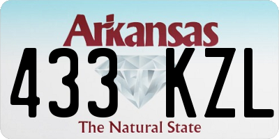 AR license plate 433KZL