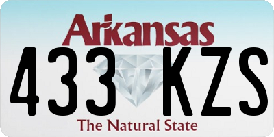 AR license plate 433KZS