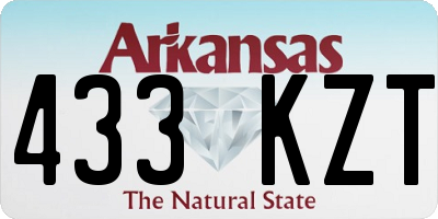 AR license plate 433KZT
