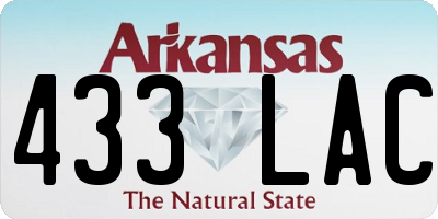 AR license plate 433LAC