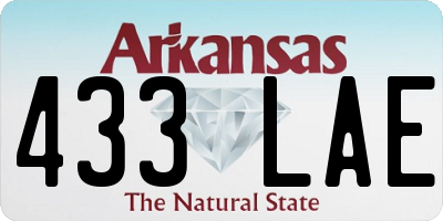 AR license plate 433LAE