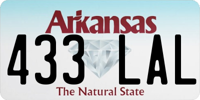 AR license plate 433LAL