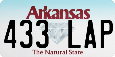AR license plate 433LAP