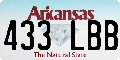 AR license plate 433LBB