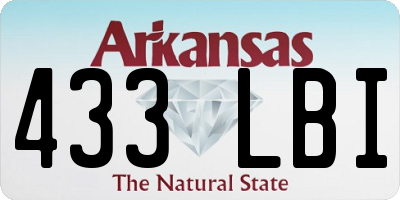 AR license plate 433LBI