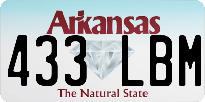 AR license plate 433LBM