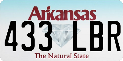 AR license plate 433LBR