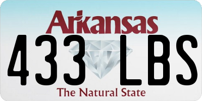AR license plate 433LBS
