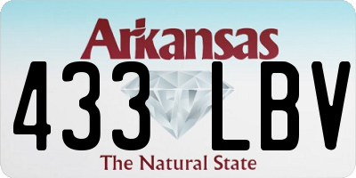 AR license plate 433LBV