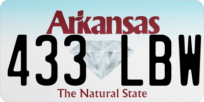 AR license plate 433LBW