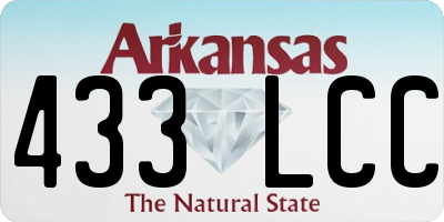 AR license plate 433LCC
