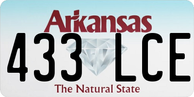 AR license plate 433LCE