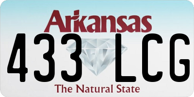 AR license plate 433LCG