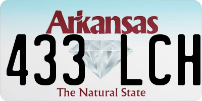 AR license plate 433LCH