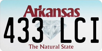 AR license plate 433LCI