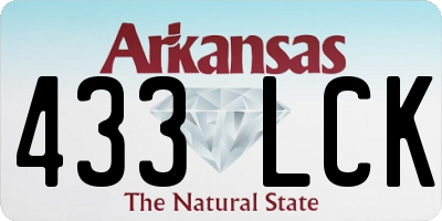 AR license plate 433LCK