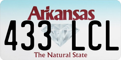 AR license plate 433LCL