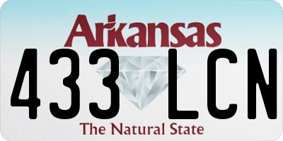 AR license plate 433LCN