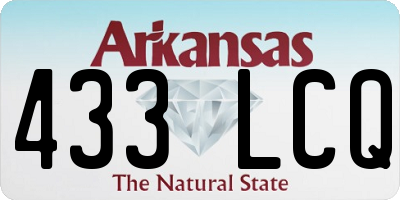 AR license plate 433LCQ