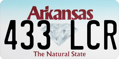 AR license plate 433LCR