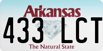 AR license plate 433LCT