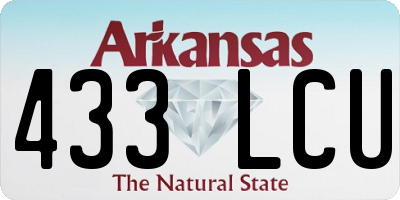 AR license plate 433LCU