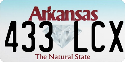 AR license plate 433LCX