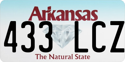 AR license plate 433LCZ