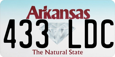 AR license plate 433LDC
