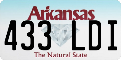 AR license plate 433LDI
