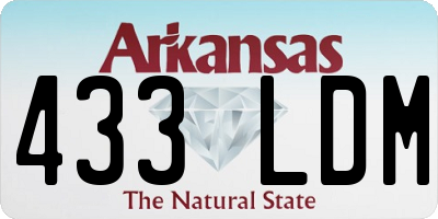 AR license plate 433LDM