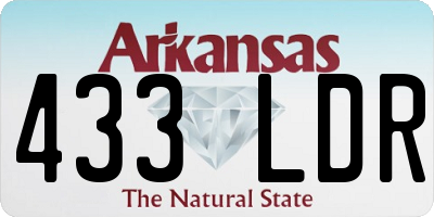 AR license plate 433LDR
