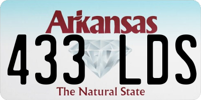 AR license plate 433LDS